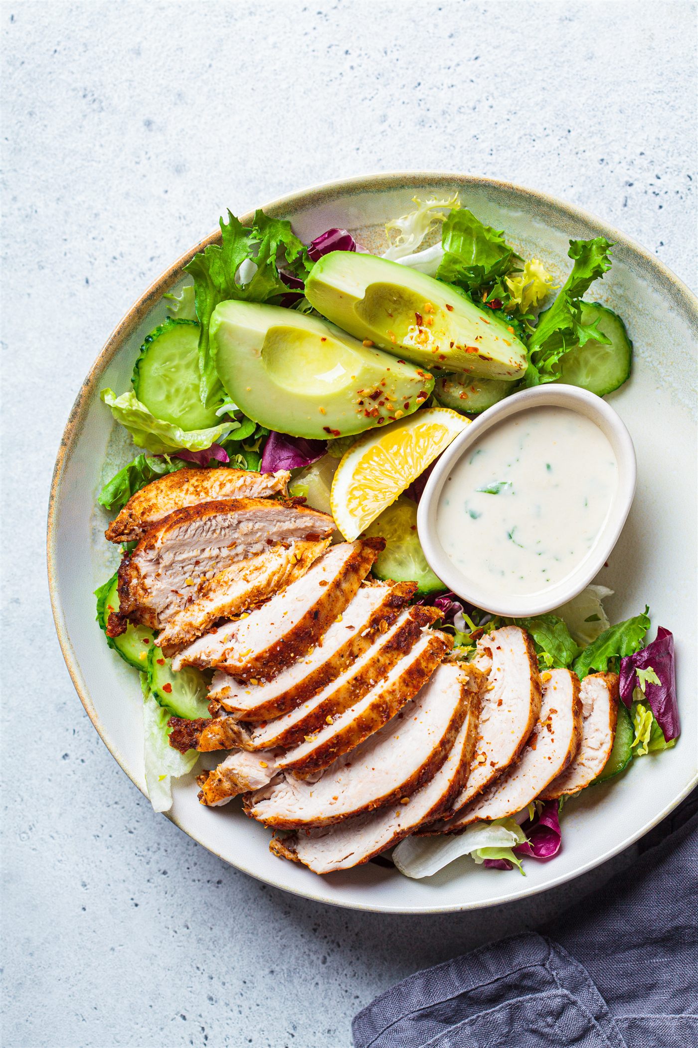 A plated keto-friendly meal