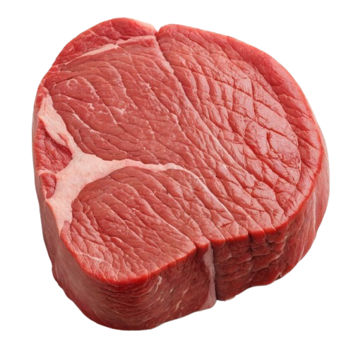 Beef top round steak boneless 0"