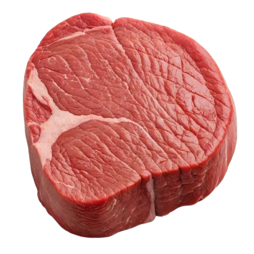 Beef top round steak boneless 0"
