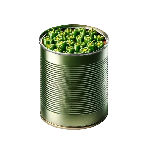 Canned chili green peppers