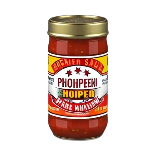 Canned hot chili pepper sauce