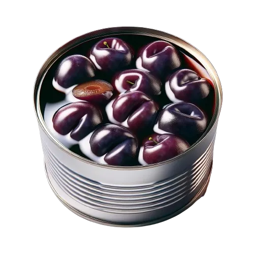 Canned plums