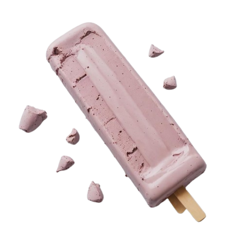 Chocolate covered vanilla ice cream bar