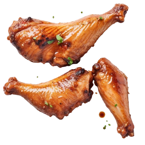 Cooked chicken wing