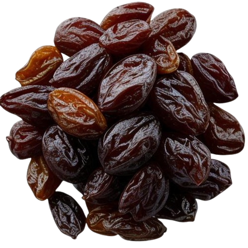 Dark seedless raisins