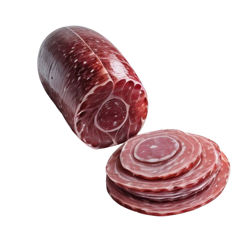 Dry or hard pork and beef salami