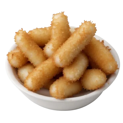 Fried mozzarella sticks