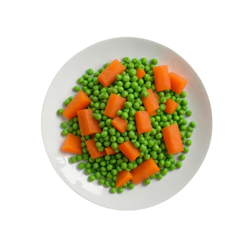 Frozen peas and carrots