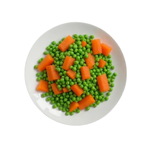 Frozen peas and carrots