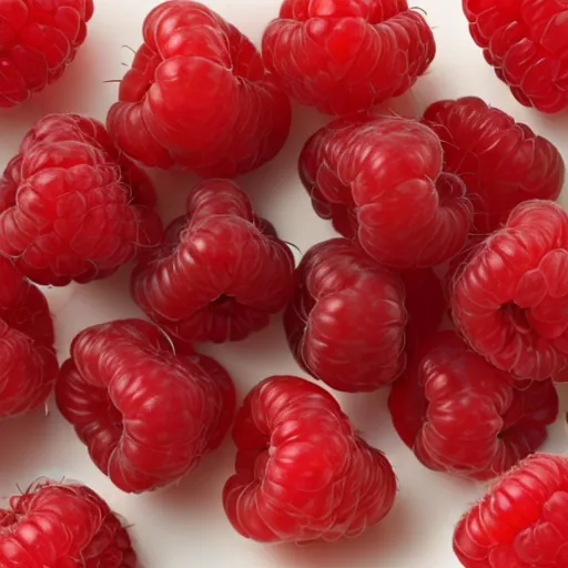 Frozen red unsweetened raspberries