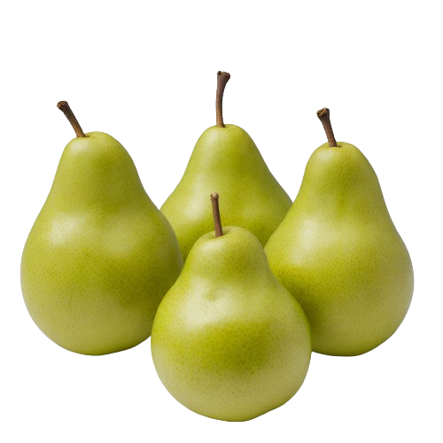Green anjou pears