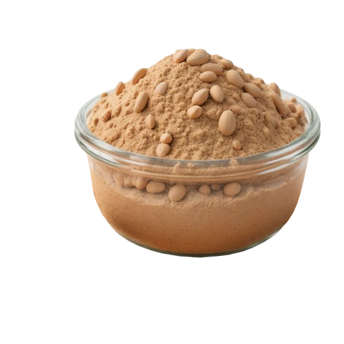 Low fat peanut flour
