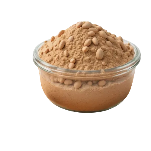 Low fat peanut flour