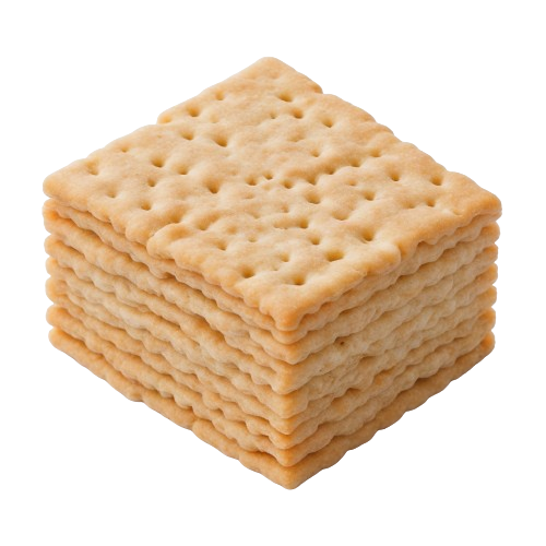 Low salt wheat crackers