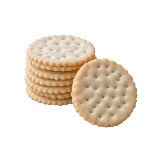 Reduced sodium cheese crackers