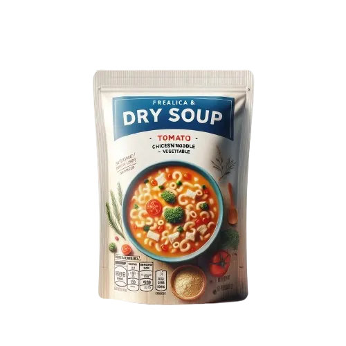 Reduced sodium dry ramen noodle soup