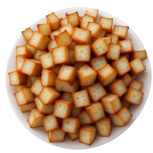 Seasoned croutons